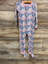 Magnetic Me Modal Floral Footie Pink sz 18-24m