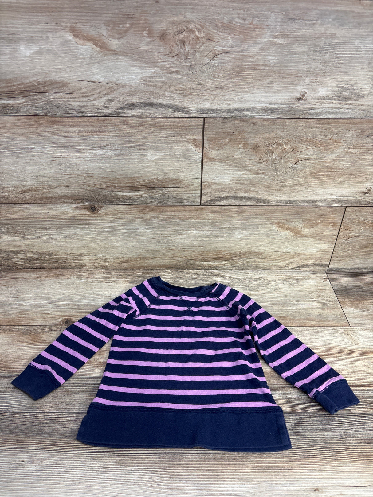 Primary Striped Long Sleeve Shirt Navy sz 3T