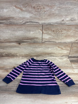 Primary Striped Long Sleeve Shirt Navy sz 3T