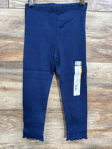 NEW Okie Dokie Ribbed Navy Blue Leggings sz 3T