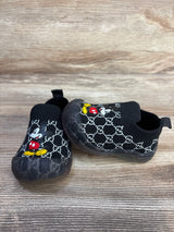 Faux Gucci Mickey Mouse Sock Shoes Black sz 2/3c