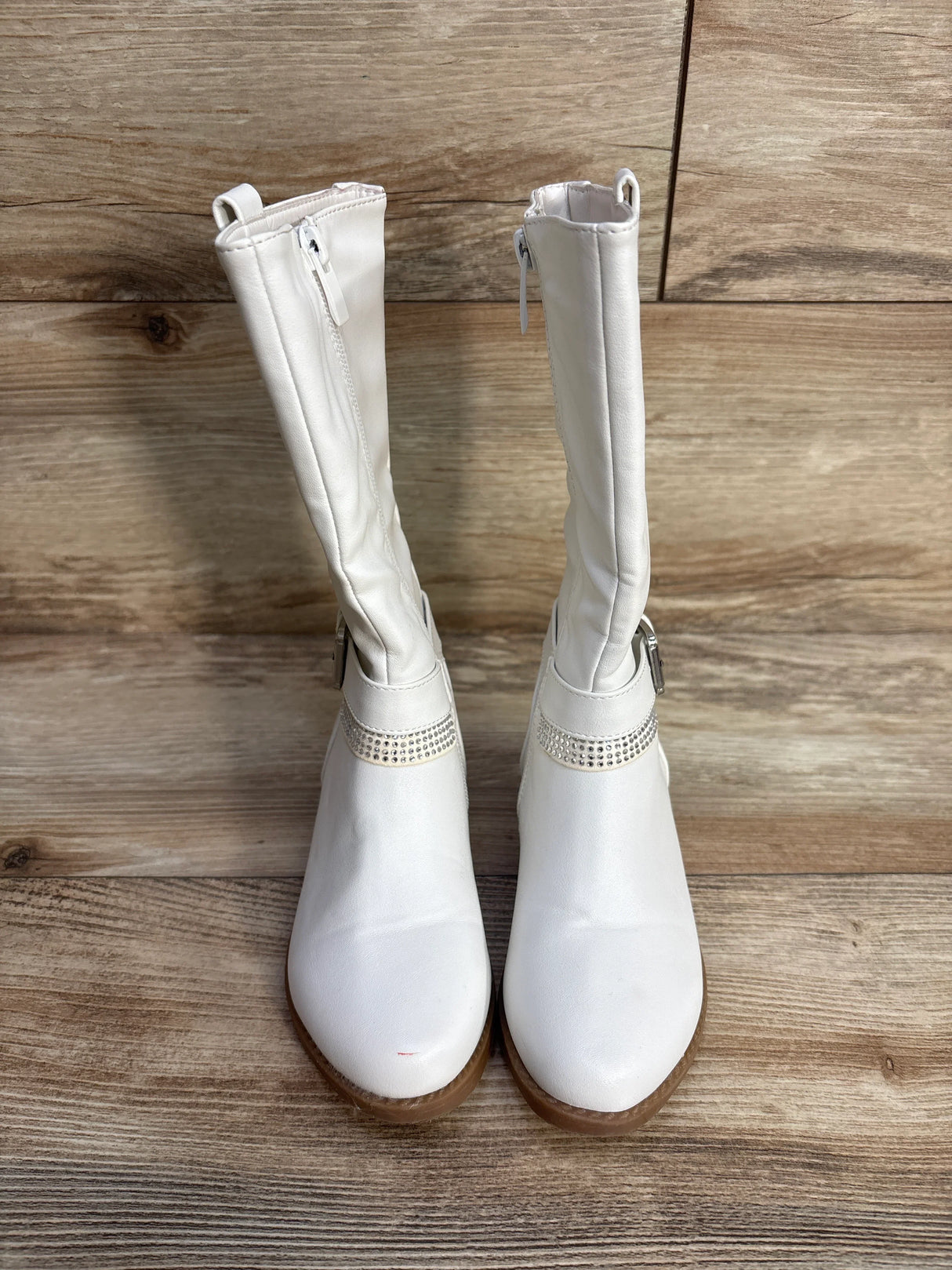 Lucky Top Tall Boots White sz 10c