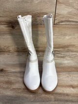 Lucky Top Tall Boots White sz 10c