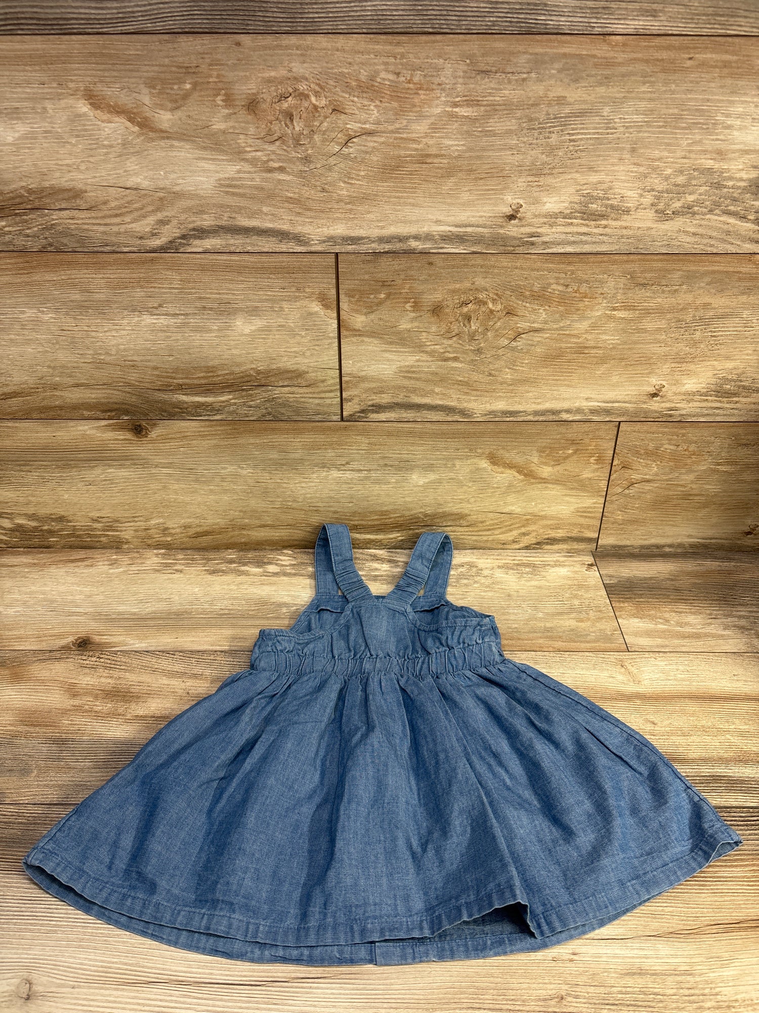 Cat & Jack Chambray Button Front Dress Blue sz 3T