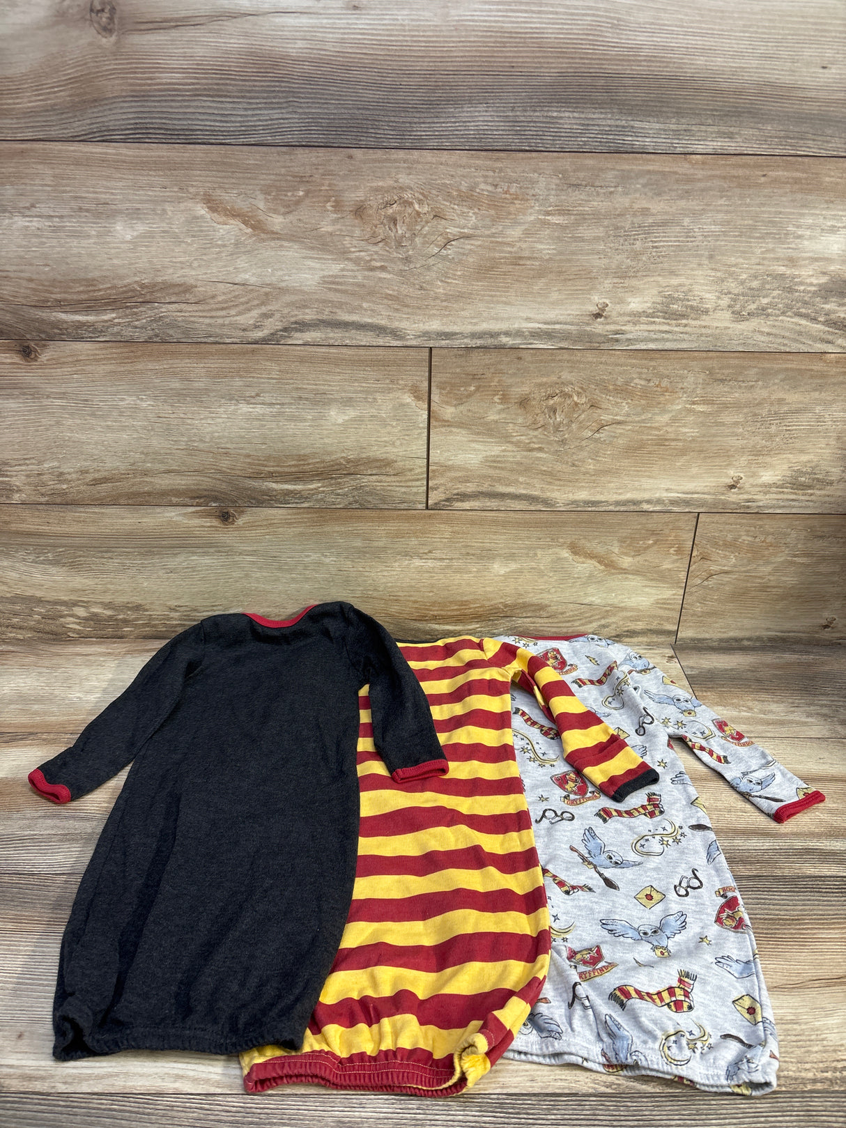 Harry Potter 3pk Sleep Gowns Grey sz 0-6m