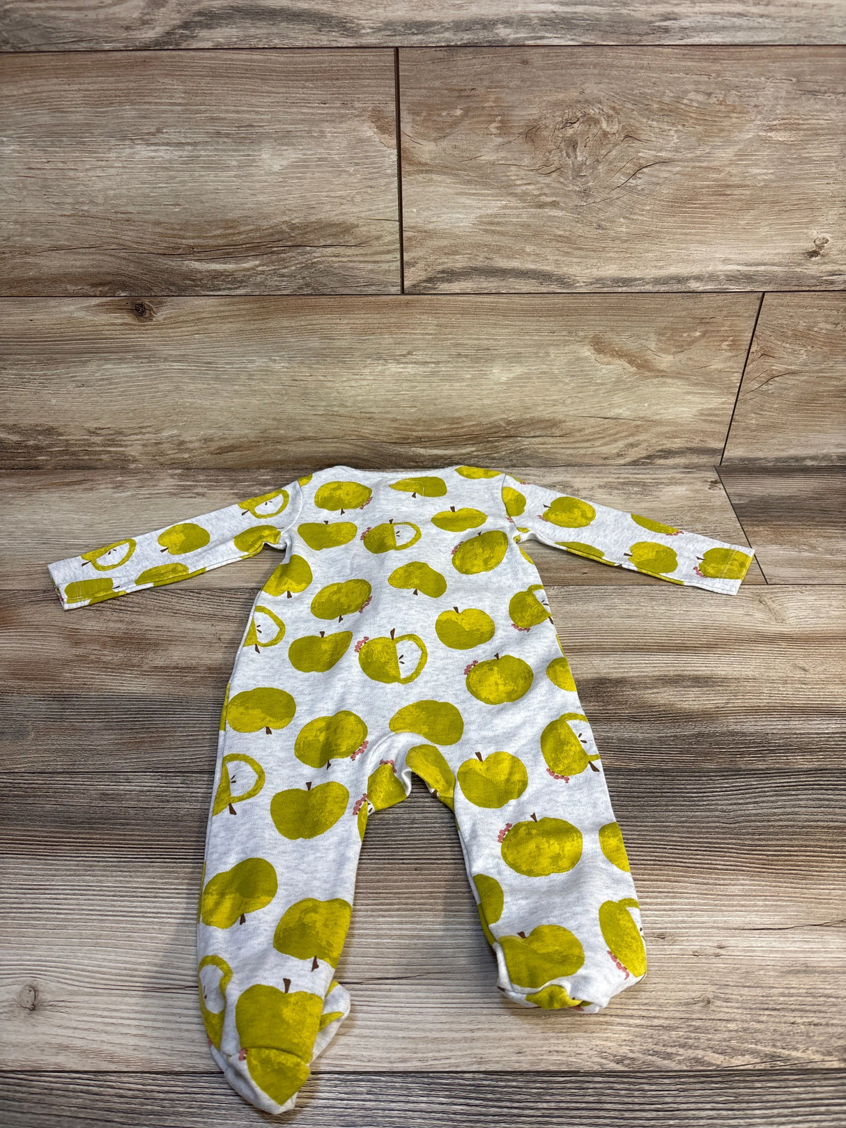 Carter's Green Apple Print Sleeper Grey sz 9m