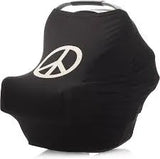 NEW Ali+Oli Mama Poncho Mulit-Use Cover Black Peace Sign