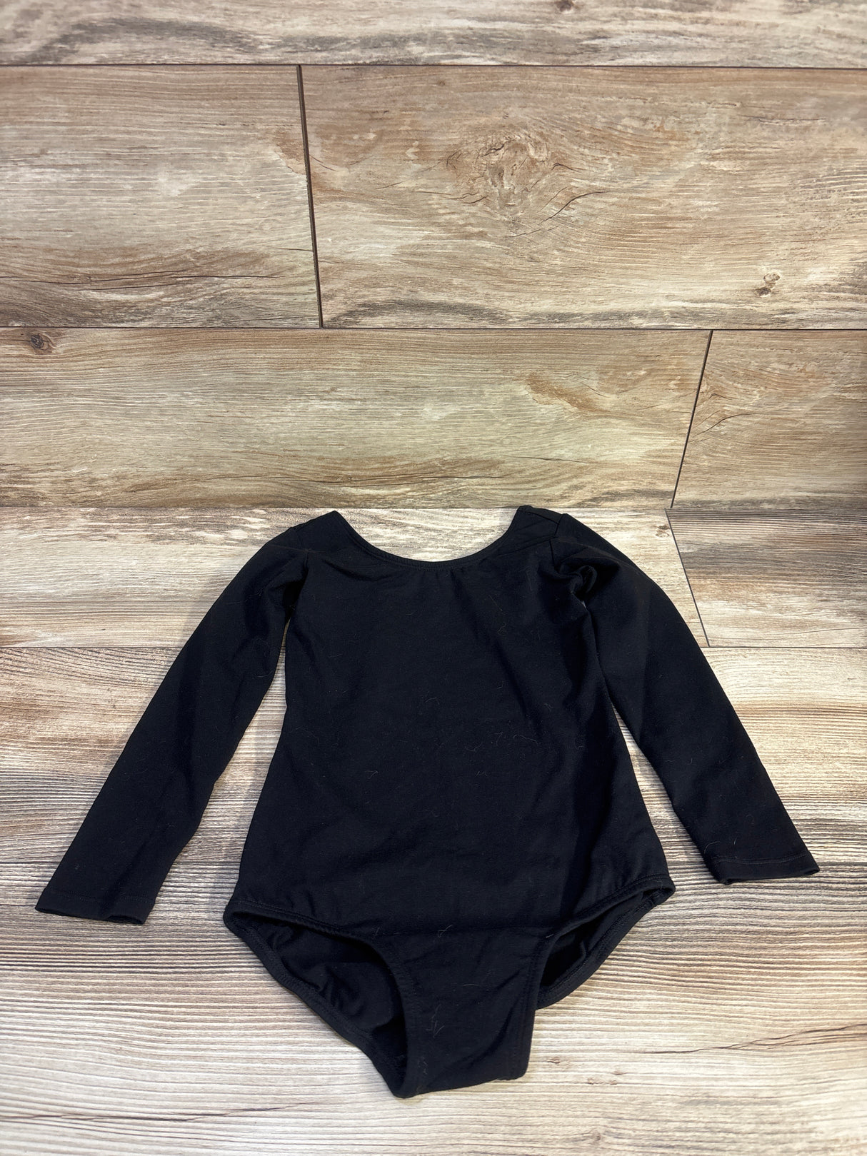 Stelle Gymnastics Long Sleeve Leotard Black sz 4/5T