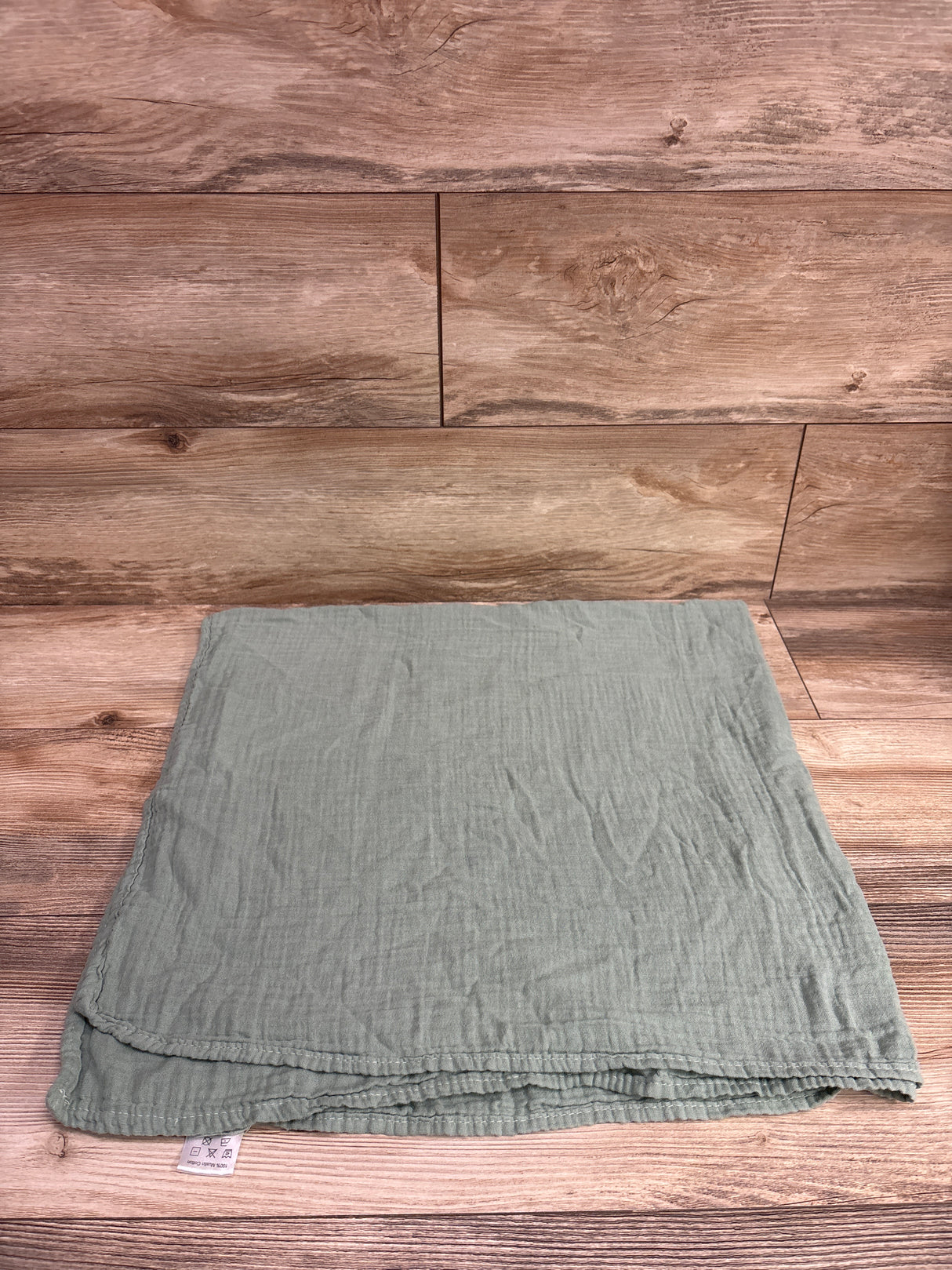 CottCare Muslin Swaddle Blanket Green 40x40''