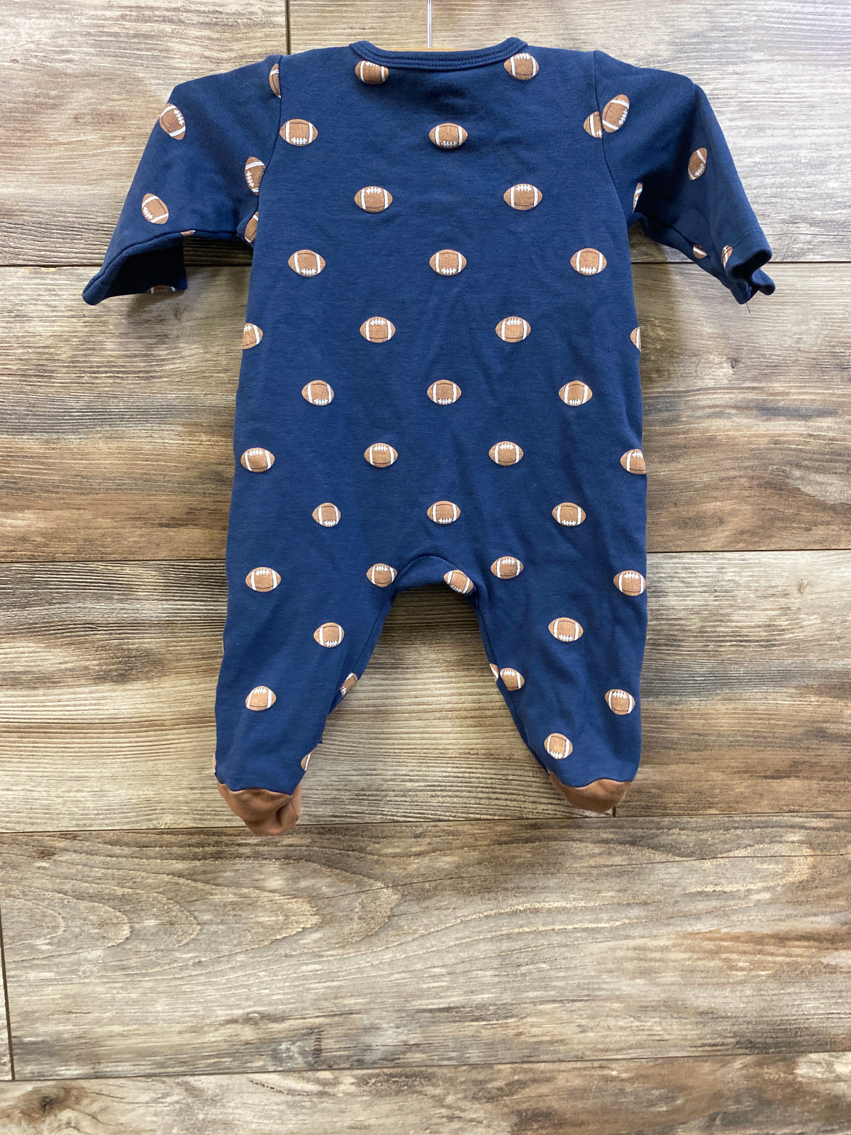 Little Me Football Sleeper Navy sz 3m