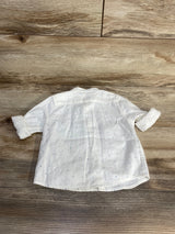 Zara Button-Up Shirt White sz 6-9m