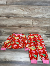 Nickelodeon Jojo Siwa 2pc Christmas Pajama Set Red sz 4-5T