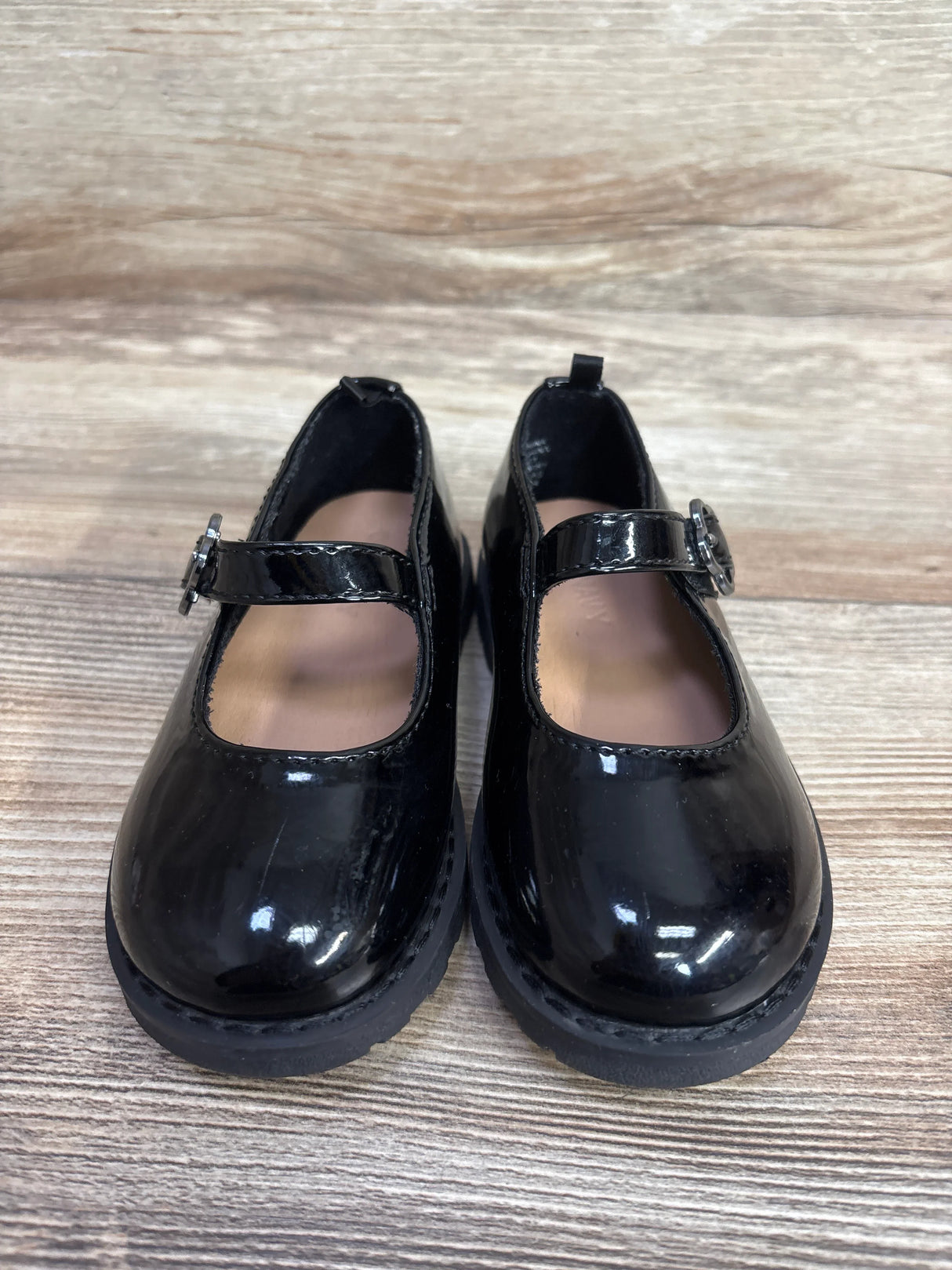Old Navy Shiny Faux-Leather Mary Jane Shoes Black sz 7c