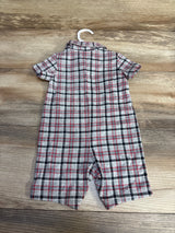 NEW First Impressions Plaid Romper Grey sz 3-6m - Me n Mommy To Be
