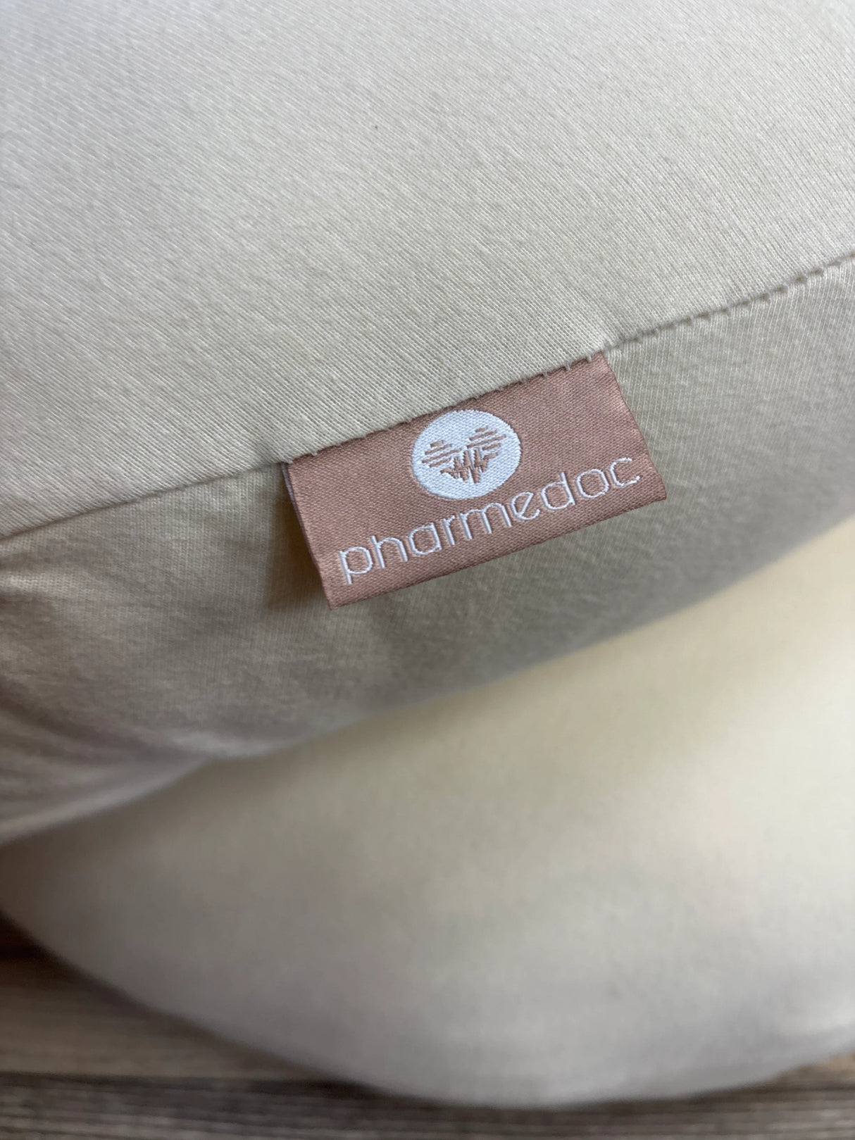 Pharmedoc C-Shaped Pregnancy Pillow, Beige