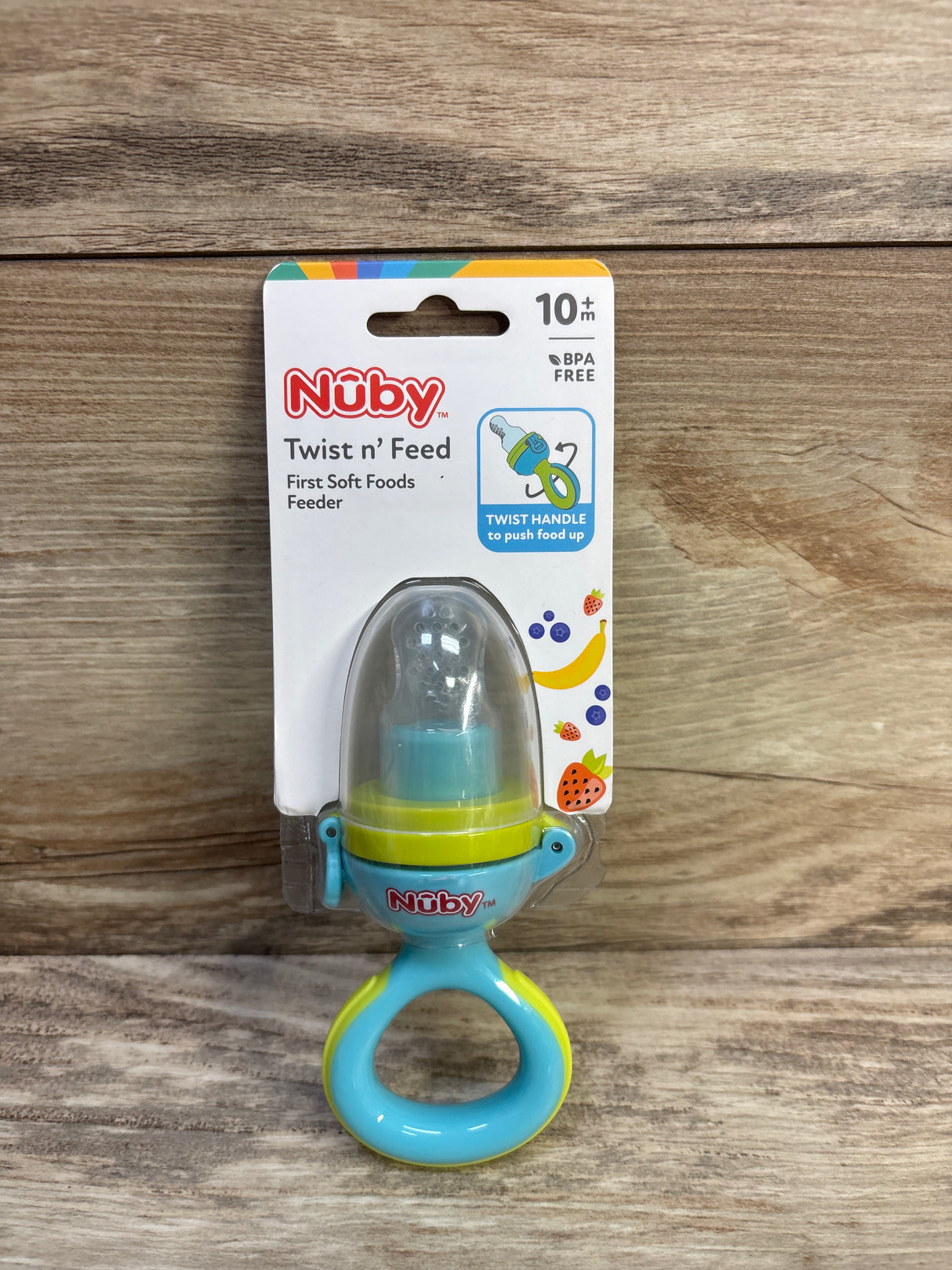 NEW Nuby Twist n' Feed Soft Foods Feeder 10m+