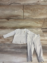 Carter's 2pc Ribbed Henley Shirt & Pants Beige sz 12m