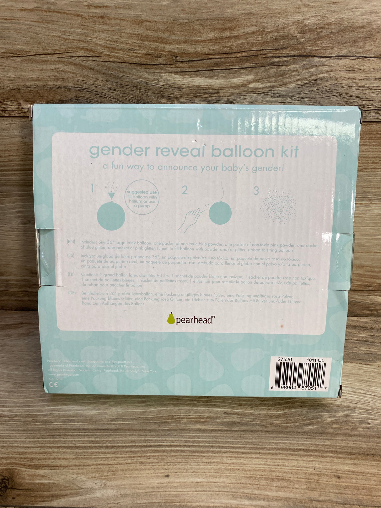 NEW Pearhead Gender Reveal Balloon Kit