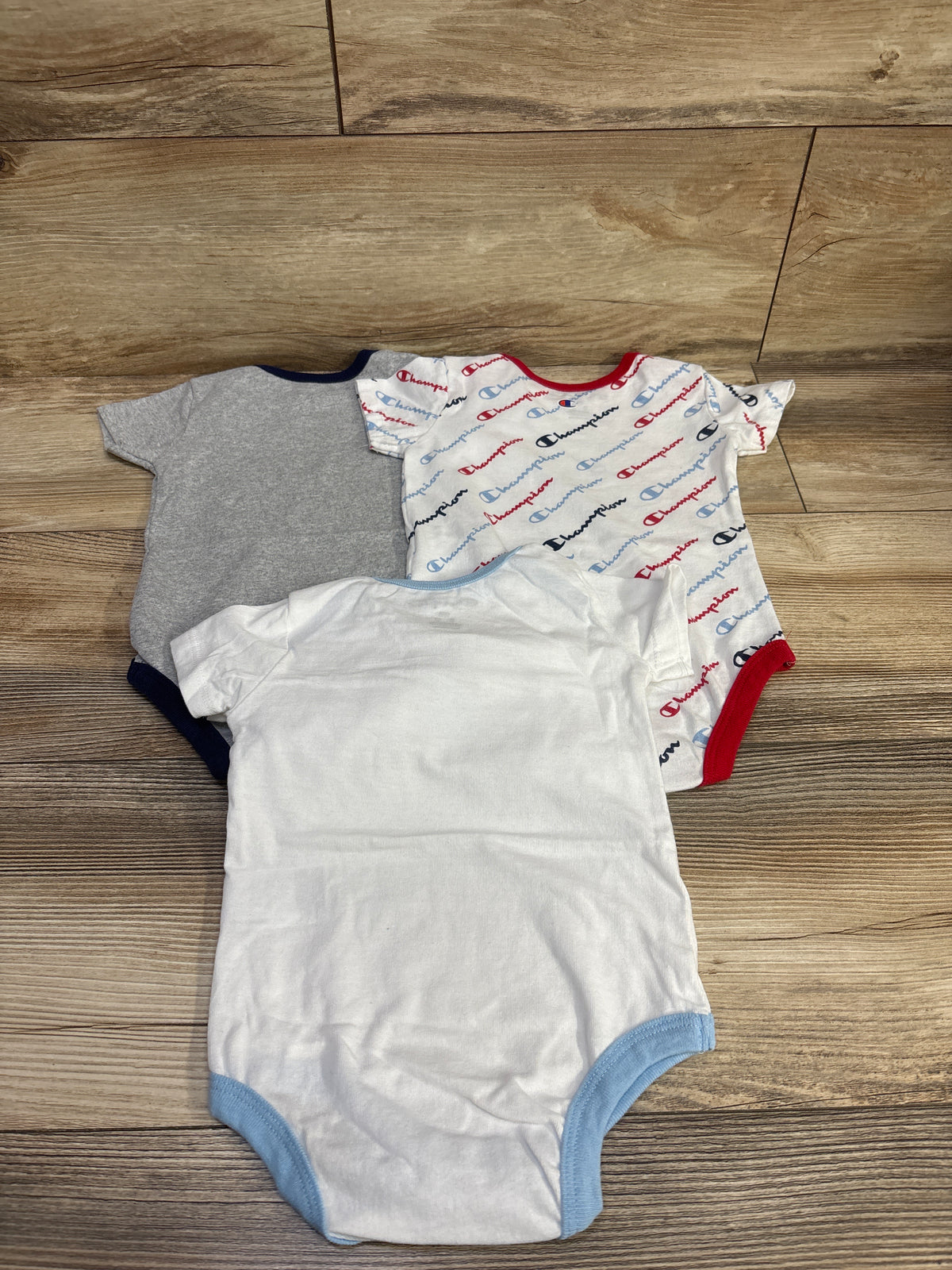 Champion 3pk Bodysuit Set White sz 9m