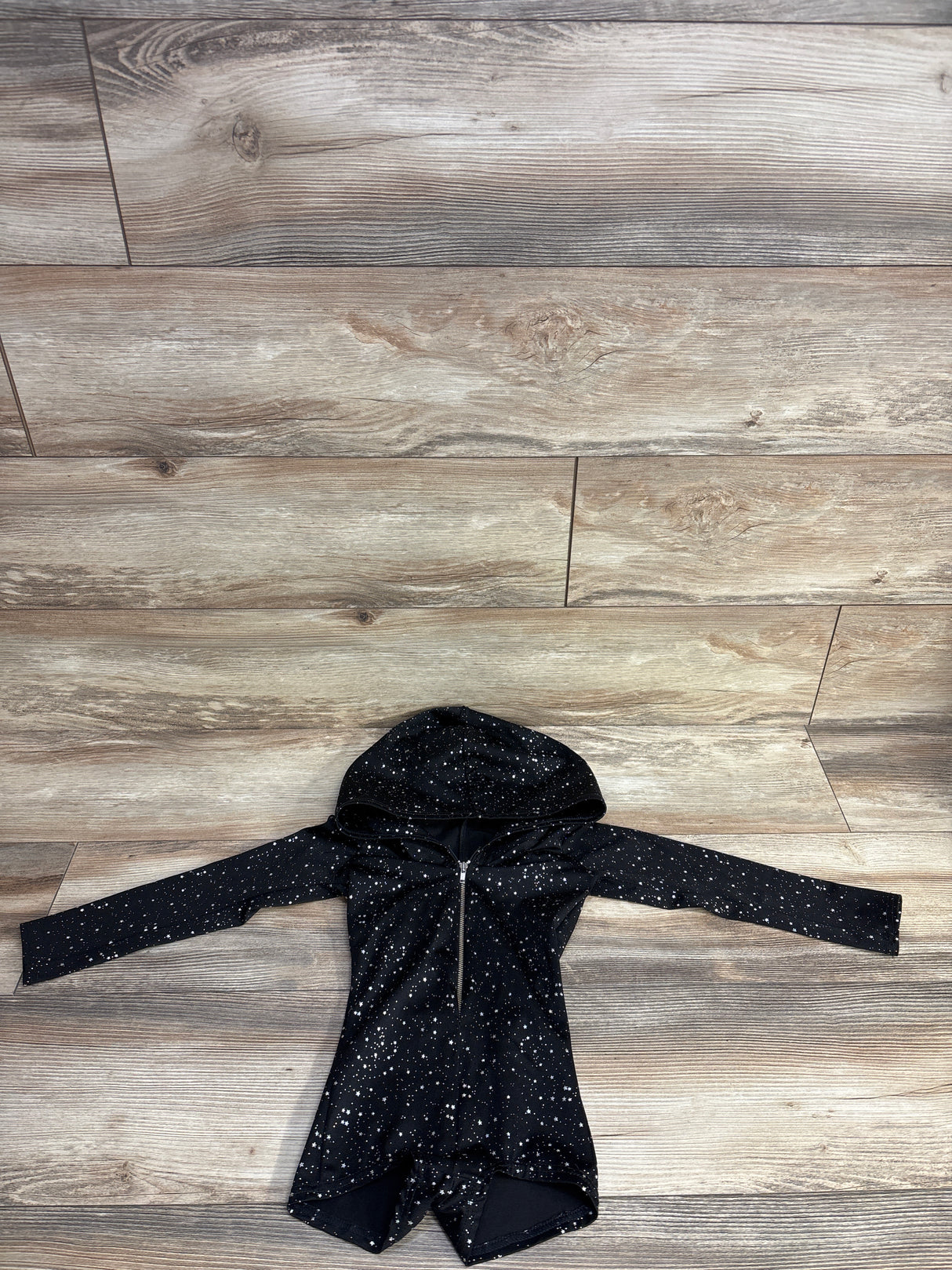 Taylor Swift Inspired Hooded Bodysuit Leotard Black sz 5/6