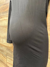 Isabel Maternity Long Sleeve Dress Black sz Medium - Me n Mommy To Be