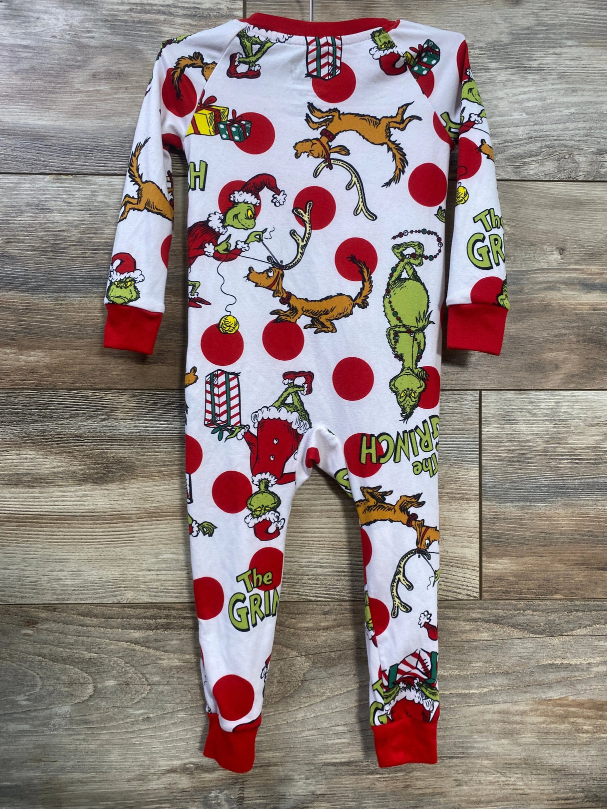 Dr. Seuss The Grinch Sleeper White sz 18m