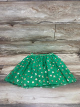 NEW Cat & Jack Shamrock Tutu Skirt Green sz 10/12