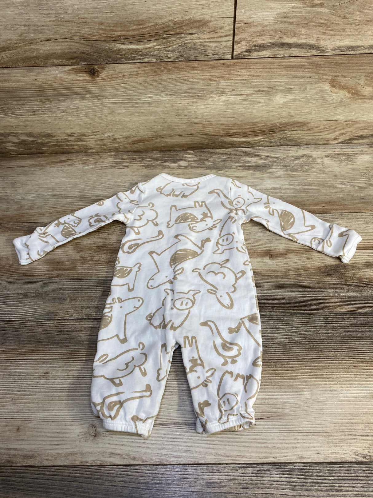 Carter's Animal Print Coverall White sz 3m