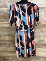Motherhood Maternity Geometric Wrap Nursing Dress sz XL