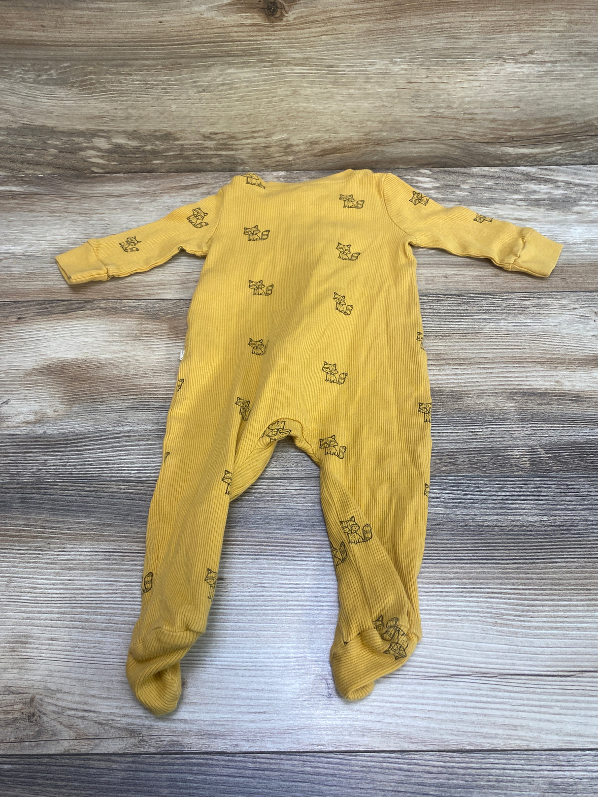 Baby Gap Fox Ribbed Sleeper Yellow sz 3-6m