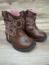 Wonder Nation Western Cowgirl Boots Brown sz 4c