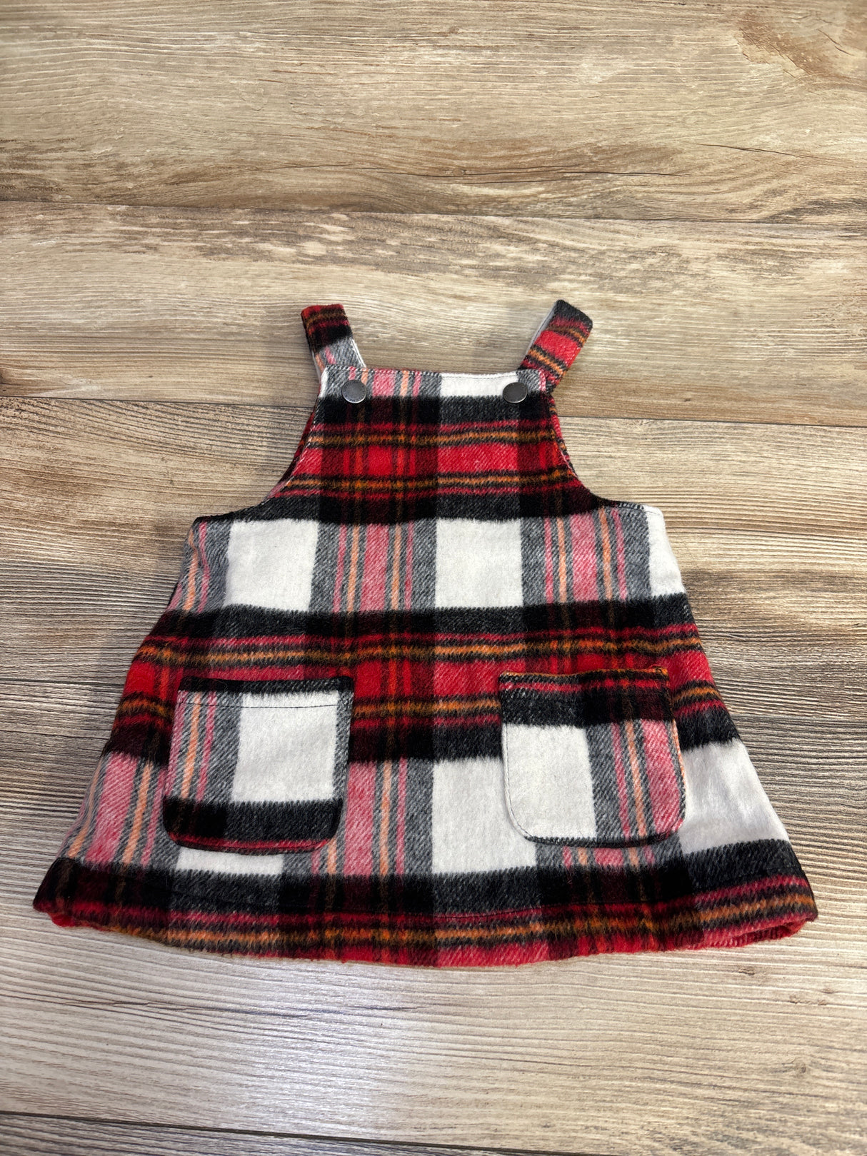 Fleece Plaid Skirtall Red sz 12m