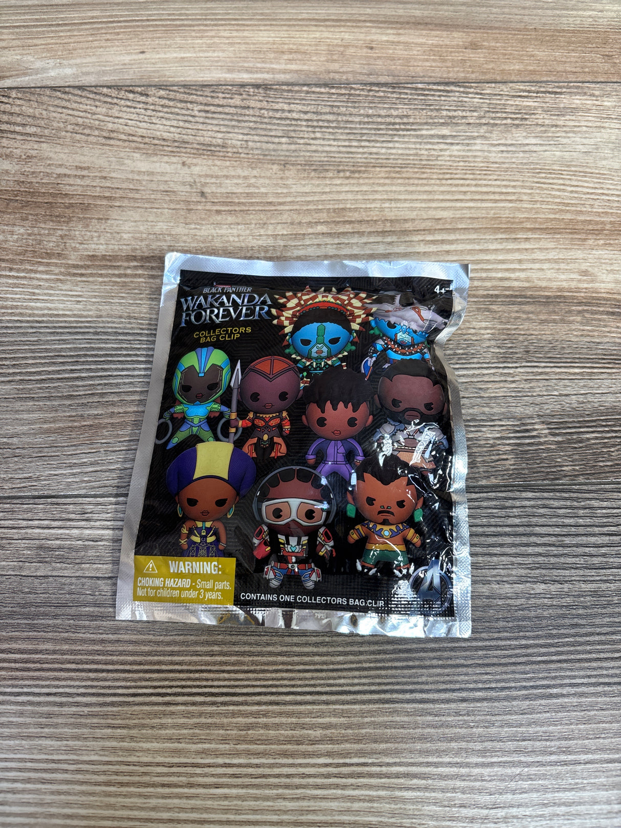 NEW Marvel Black Panther Wakanda Forever Collectors Bag Clip, Blind Bag