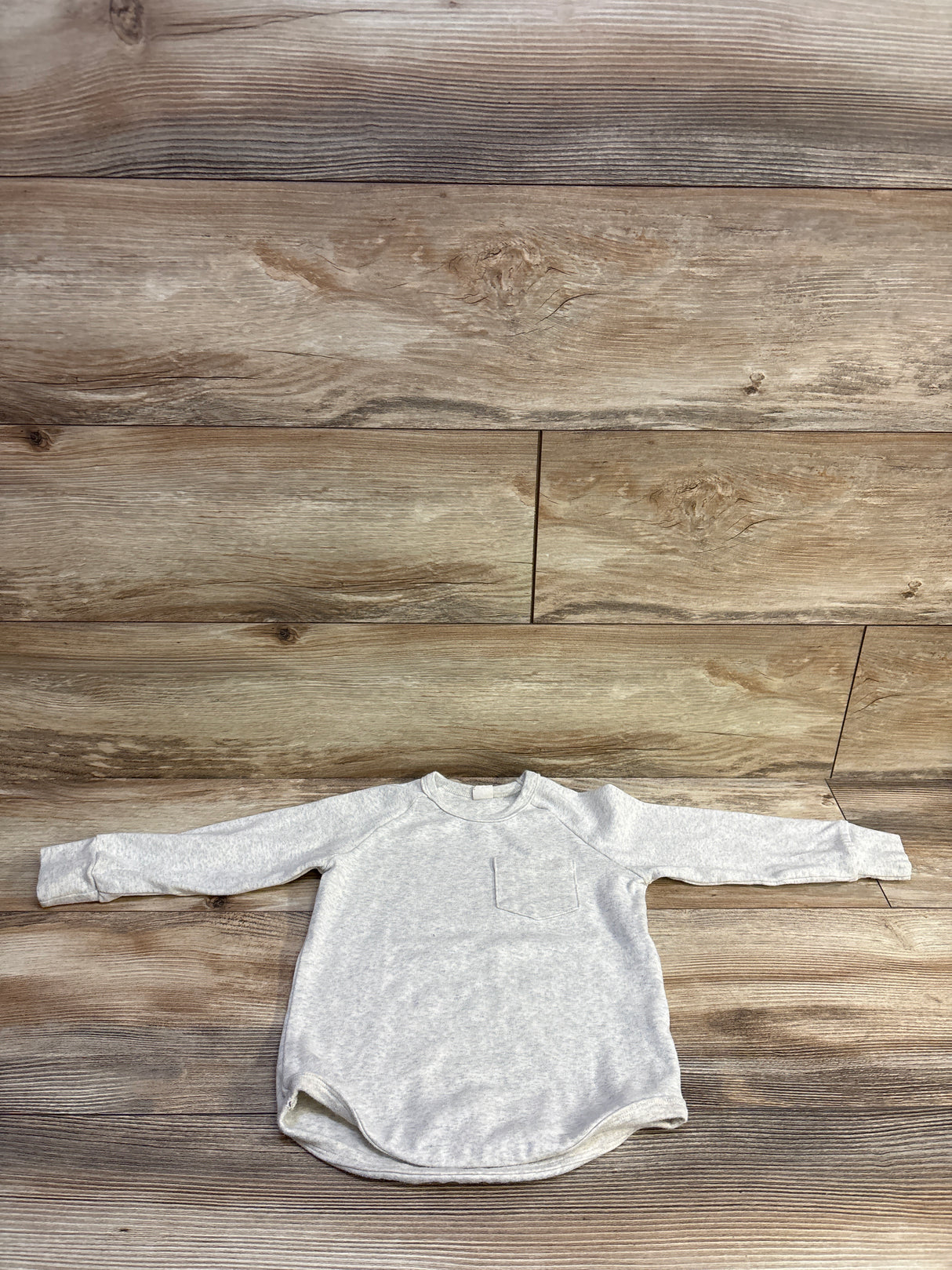 Lucky Panda Kids/LPK Long Sleeve Pocket Shirt Grey sz 4T