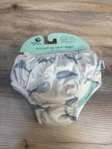 NEW Green Spouts Whale Print Swim Diaper Ivory sz 6m