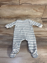 Calvin Klein Striped Footed Coverall White sz 0-3m