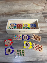 Melissa & Doug Self-Correcting Wooden Number Puzzles With Storage Box