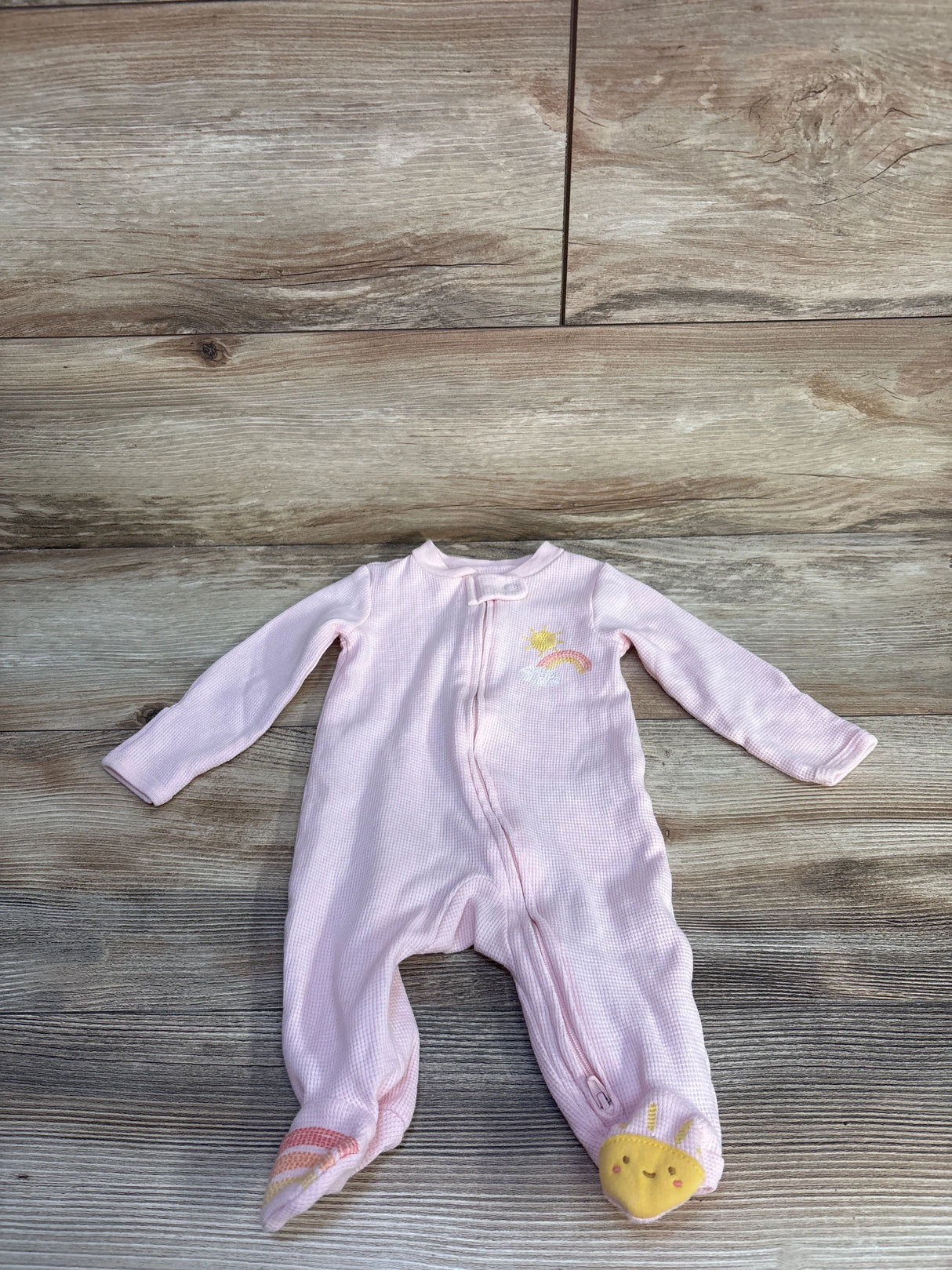 Just One You Waffle Knit Sleeper Pink sz 3m