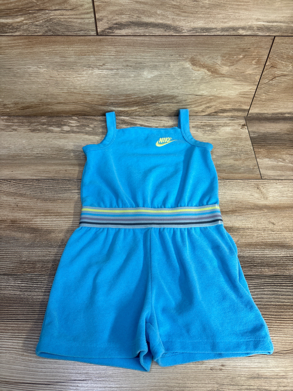 Nike Terry Cloth Tank Shortie Romper Blue sz 3T