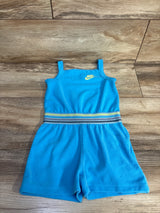 Nike Terry Cloth Tank Shortie Romper Blue sz 3T