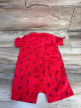 NWOT Simple Joys Polo Shortie Romper Red sz 18m