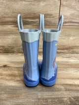 Cat & Jack Jasper Shark Rain Boots Blue sz 7c