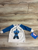 NEW Marvel Comics Panther Power Ribbed Sweater Blue sz 12m
