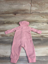 Carter's Waffle Knit Hooded Coverall Pink sz 6m