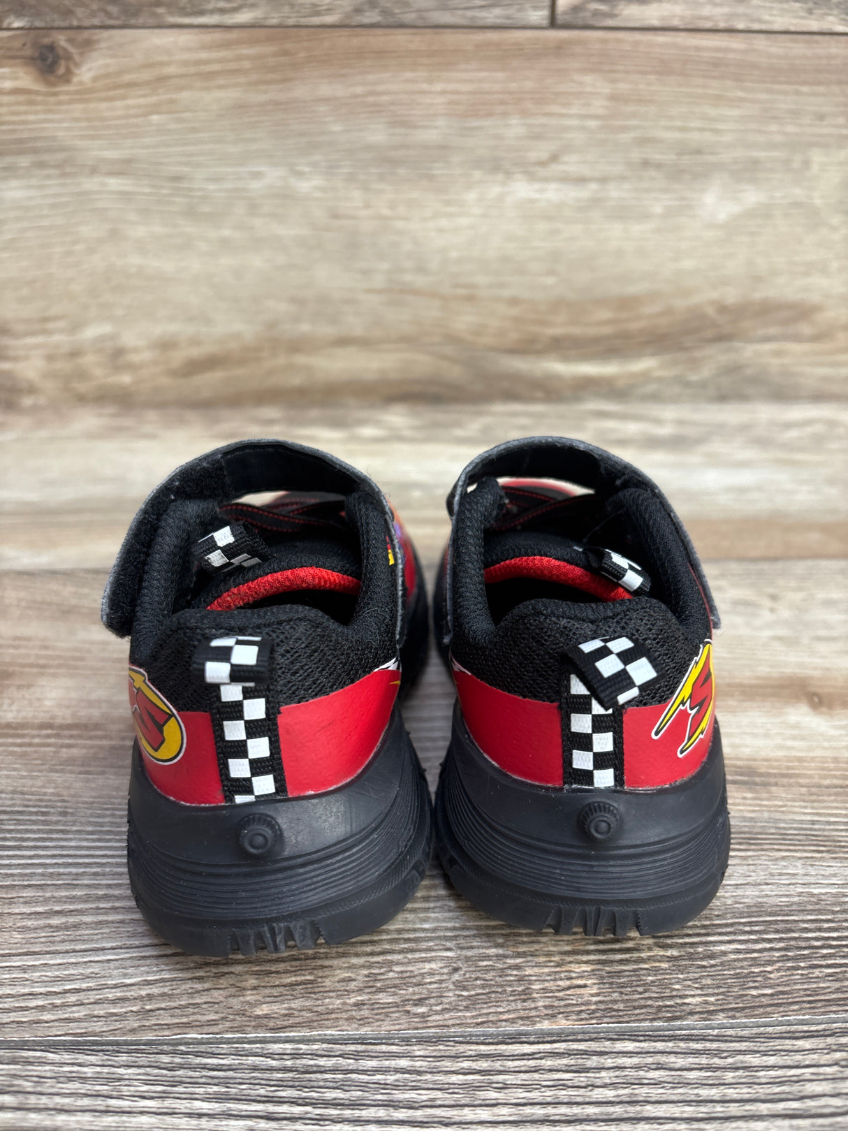Sketchers Skech Tracks Lightning McQueen, Red/Black sz 8c