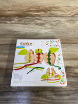 NEW Cubika Wooden Lacing Fruit Set