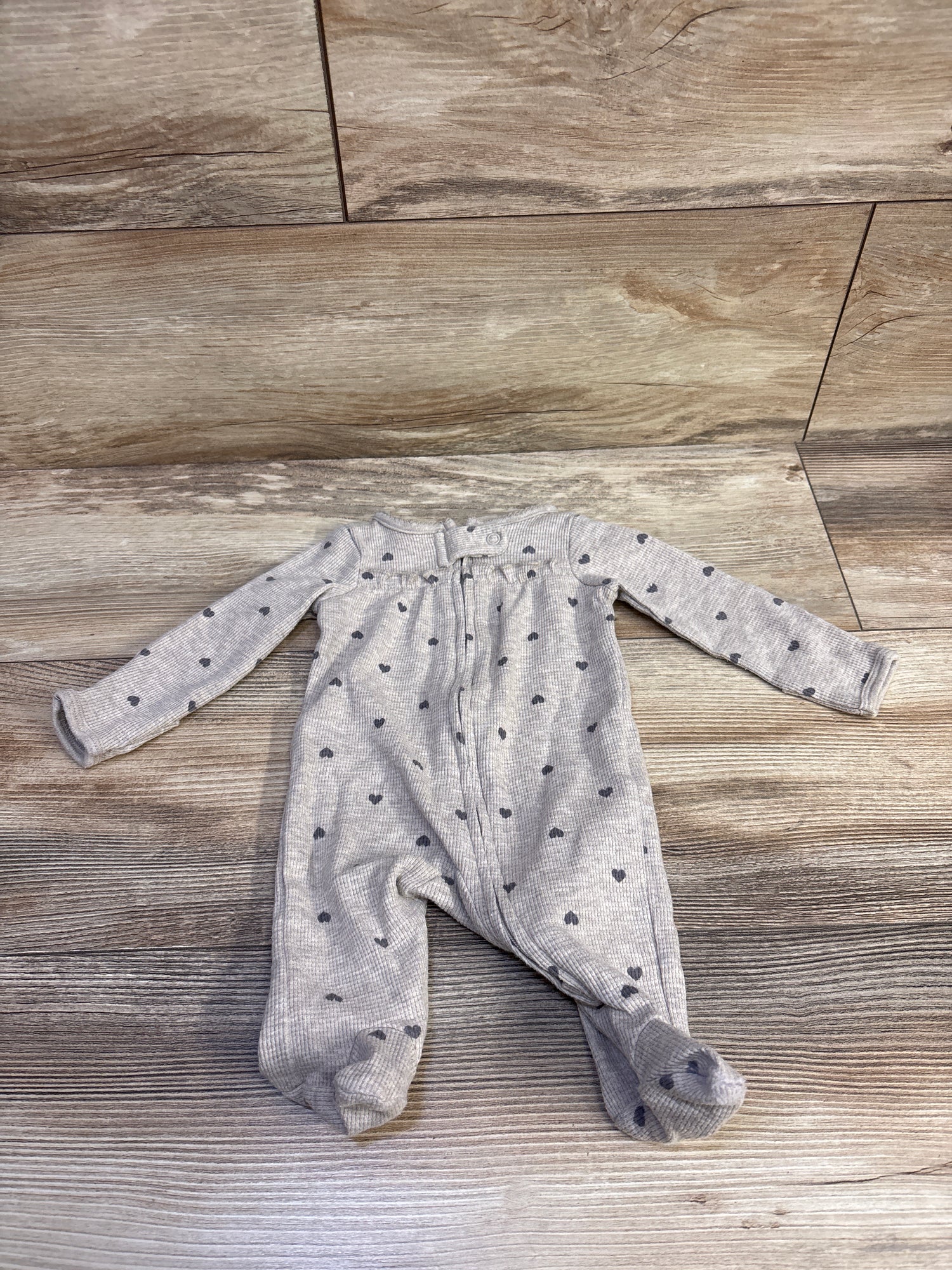 Just One You Waffle Knit Sleeper Tan sz Newborn