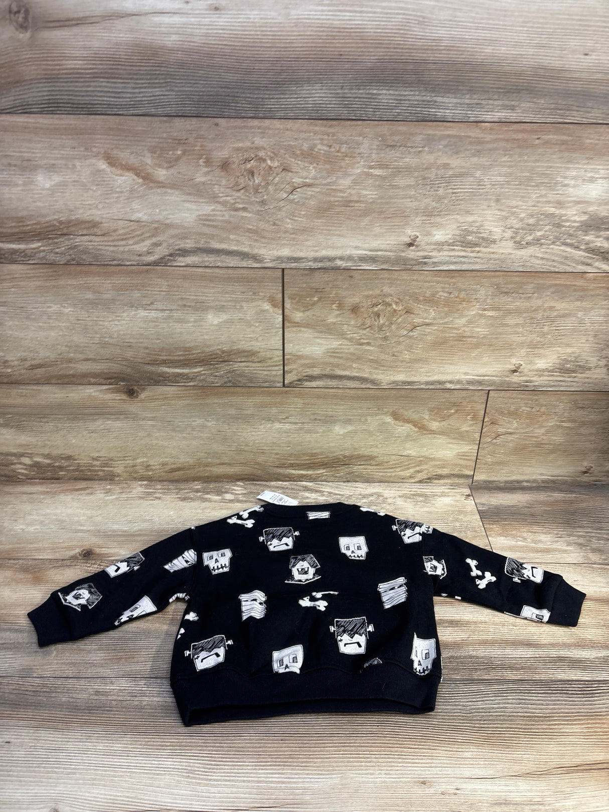 NEW Baby Gap VintageSoft Halloween Pullover Sweatshirt Black sz 18-24m