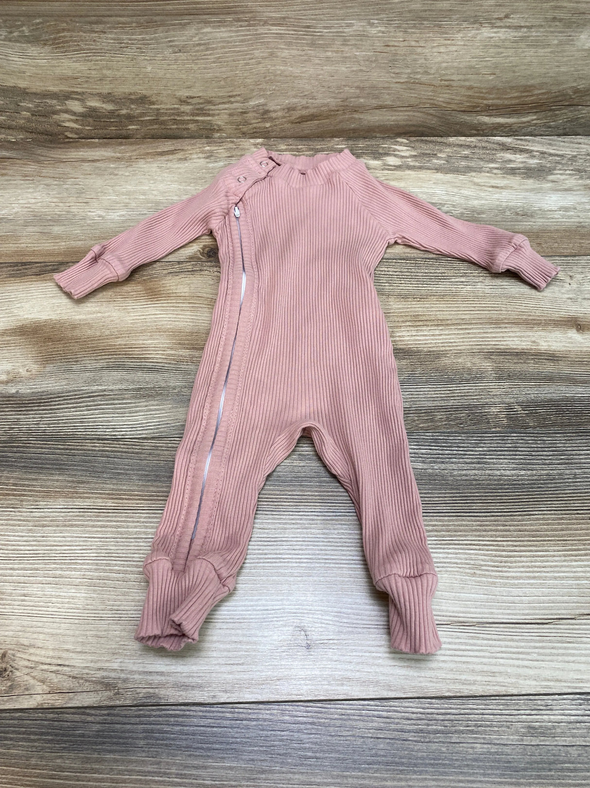 Ribbed Coverall Pink sz 3-6m