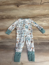 Bamboo Farm Sleeper White sz 0-3m
